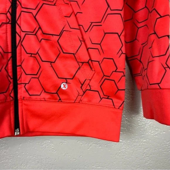 Xersion boy athletic‎ full zip orange black hoddie size small/8 - Picture 7 of 8
